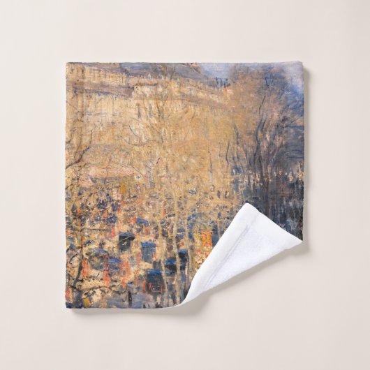 Claude Monet - Boulevard des Capucines in Paris Badhandtuch Set (Waschlappen)