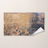 Claude Monet - Boulevard des Capucines in Paris Badhandtuch Set (Handtuch)