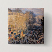 Claude Monet - Boulevard des Capucines in Paris Button (Vorderseite)
