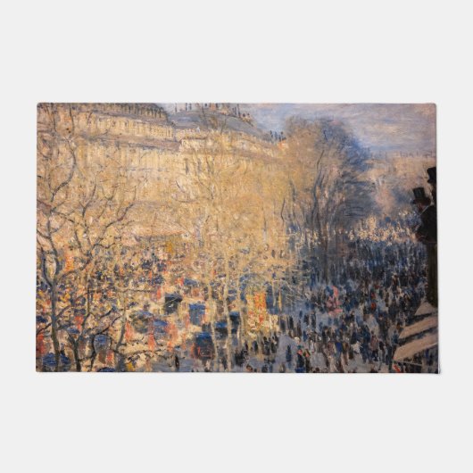 Claude Monet - Boulevard des Capucines in Paris Fußmatte (Vorderseite)