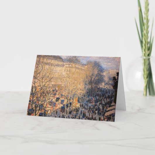 Claude Monet - Boulevard des Capucines in Paris Karte (Vorderseite)