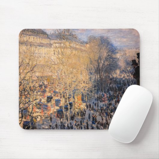 Claude Monet - Boulevard des Capucines in Paris Mousepad (Mit Mouse)