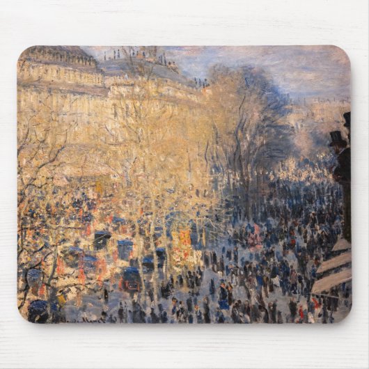 Claude Monet - Boulevard des Capucines in Paris Mousepad (Vorne)