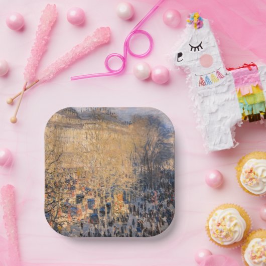 Claude Monet - Boulevard des Capucines in Paris Pappteller (Party)