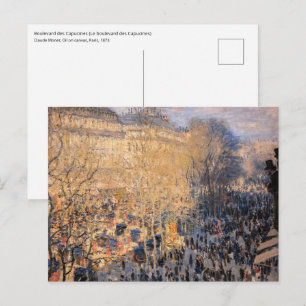 Claude Monet - Boulevard des Capucines in Paris Postkarte