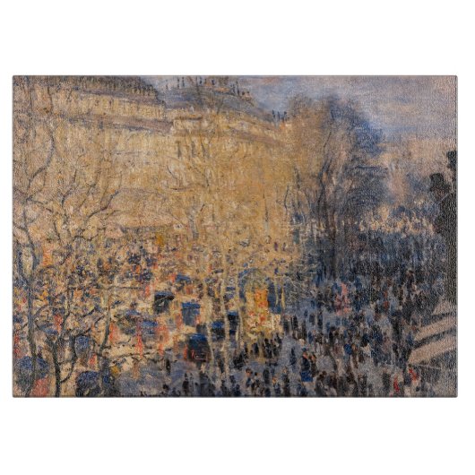 Claude Monet - Boulevard des Capucines in Paris Schneidebrett (Vorderseite)