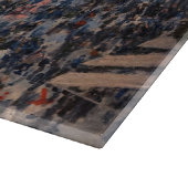 Claude Monet - Boulevard des Capucines in Paris Schneidebrett (Ecke)