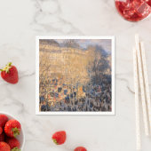 Claude Monet - Boulevard des Capucines in Paris Serviette (Beispiel)