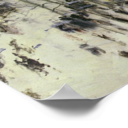 Claude Monet - Boulevard des Capucines Poster (Ecke)