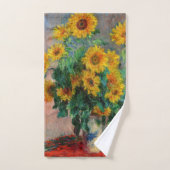 Claude Monet - Bouquet der Sonnenblumen Badhandtuch Set (Handtuch)