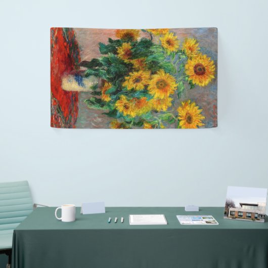 Claude Monet - Bouquet der Sonnenblumen Banner (Messeveranstaltung)