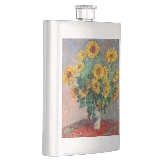 Claude Monet - Bouquet der Sonnenblumen Flachmann (Rechts)