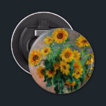 Claude Monet - Bouquet der Sonnenblumen Flaschenöffner<br><div class="desc">Bouquet of Sunflowers / Bouquet de tournesols - Claude Monet,  Oil on Leinwand,  1881</div>