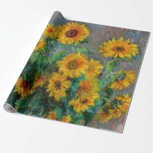 Claude Monet - Bouquet der Sonnenblumen Geschenkpapier
