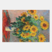 Claude Monet - Bouquet der Sonnenblumen Geschenkpapier Set (Vorderseite 2)