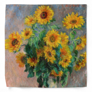 Claude Monet - Bouquet der Sonnenblumen Halstuch