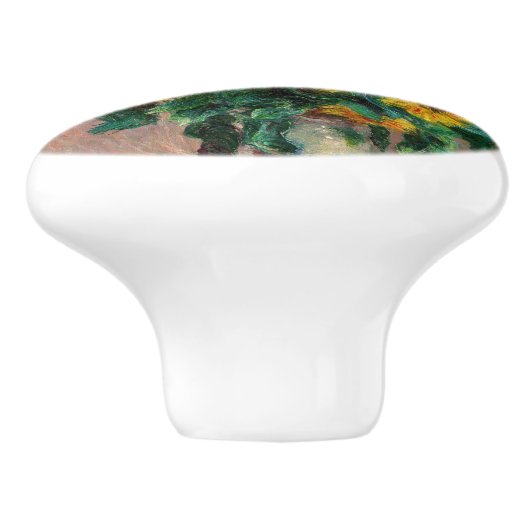 Claude Monet - Bouquet der Sonnenblumen Keramikknauf (Seitenansicht)