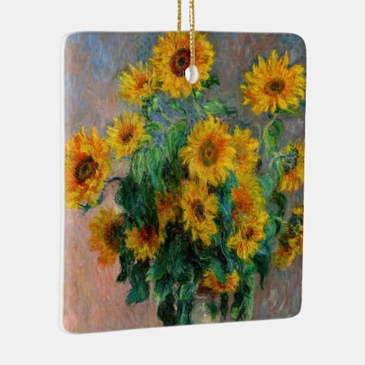 Claude Monet - Bouquet der Sonnenblumen Keramikornament (Rechts)