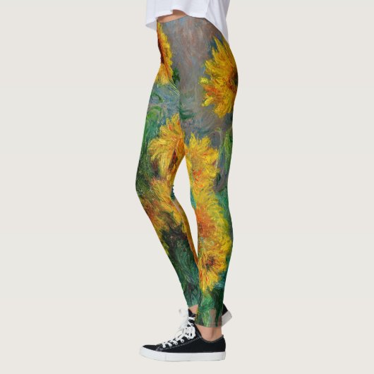 Claude Monet - Bouquet der Sonnenblumen Leggings (Links)