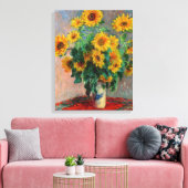 Claude Monet - Bouquet der Sonnenblumen Leinwanddruck (Insitu (Wohnzimmer))