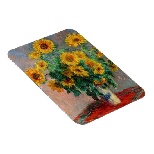 Claude Monet - Bouquet der Sonnenblumen Magnet (Rechte Seite)