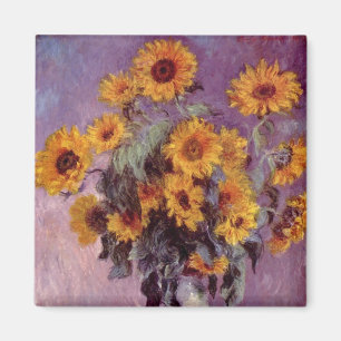 Claude Monet - Bouquet der Sonnenblumen Magnet