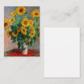 Claude Monet - Bouquet der Sonnenblumen Mitteilungskarte (Vorne/Hinten)