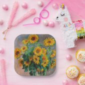 Claude Monet - Bouquet der Sonnenblumen Pappteller (Party)