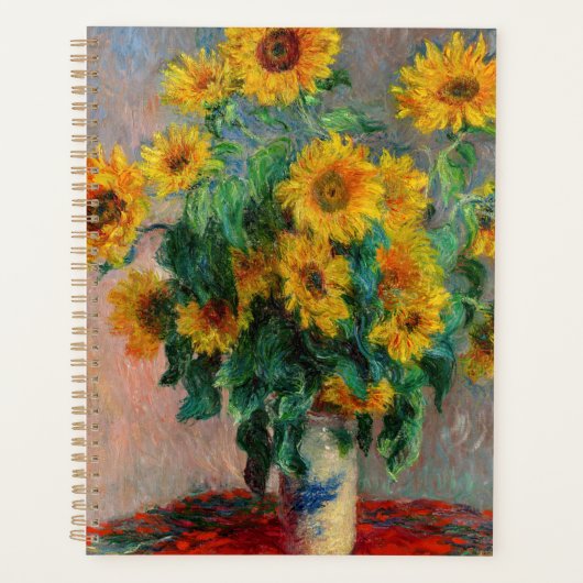 Claude Monet - Bouquet der Sonnenblumen Planer (Vorderseite)
