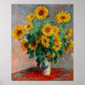 Claude Monet - Bouquet der Sonnenblumen Poster (Vorne)
