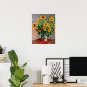 Claude Monet - Bouquet der Sonnenblumen Poster (Heimbüro)