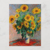 Claude Monet - Bouquet der Sonnenblumen Postkarte (Vorderseite)