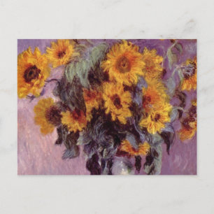 Claude Monet - Bouquet der Sonnenblumen Postkarte