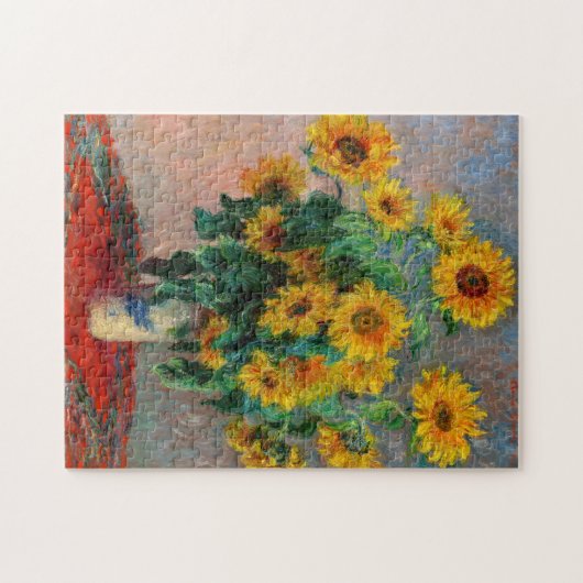 Claude Monet - Bouquet der Sonnenblumen Puzzle (Horizontal)