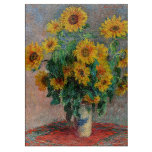 Claude Monet - Bouquet der Sonnenblumen Schneidebrett<br><div class="desc">Bouquet of Sunflowers / Bouquet de tournesols - Claude Monet,  Oil on Leinwand,  1881</div>