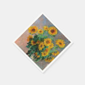 Claude Monet - Bouquet der Sonnenblumen Serviette (Ecke)