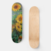 Claude Monet - Bouquet der Sonnenblumen Skateboard (Vorderseite)