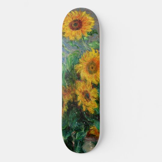Claude Monet - Bouquet der Sonnenblumen Skateboard (Vorderseite)