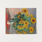 Claude Monet - Bouquet der Sonnenblumen Wandteppich (Vorderseite (Horizontal))