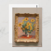 Claude Monet Bouquet of Sunflowers 1908 Technique Postkarte (Vorne/Hinten)