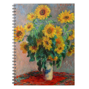 Claude Monet - Bouquet of Sunflowers Notizblock