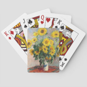Claude Monet Bouquet Sonnenblumen 1881 Kunst Spielkarten