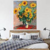 Claude Monet_Bouquet von Sonnenblumen - Canvas Pri Leinwanddruck (Insitu (Schlafzimmer))