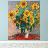 Claude Monet_Bouquet von Sonnenblumen - Canvas Pri Leinwanddruck (Insitu (Holzboden))