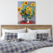 Claude Monet Bouquet von Sonnenblumen Leinwanddruck (Insitu (Schlafzimmer))