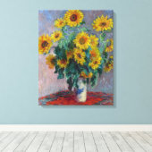 Claude Monet Bouquet von Sonnenblumen Leinwanddruck (Insitu (Holzboden))