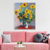 Claude Monet Bouquet von Sonnenblumen Leinwanddruck (Insitu (Wohnzimmer))