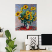 Claude Monet Bouquet von Sonnenblumen Poster (Heimbüro)