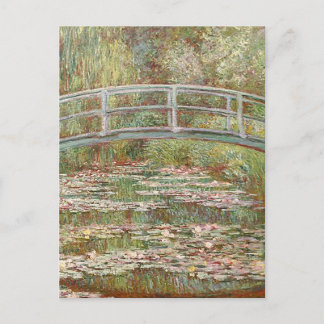 Claude Monet - Bridge Over a Pond of Water Lilies Postkarte