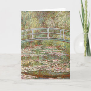 Claude Monet - Brücke über einem Teich der Feiertagskarte